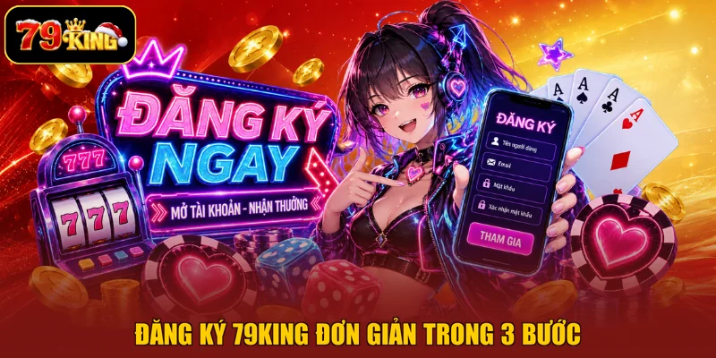 Đăng ký 79king đơn giản trong 3 bước