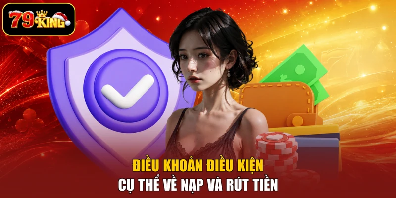 Điều khoản điều kiện cụ thể về nạp và rút tiền 