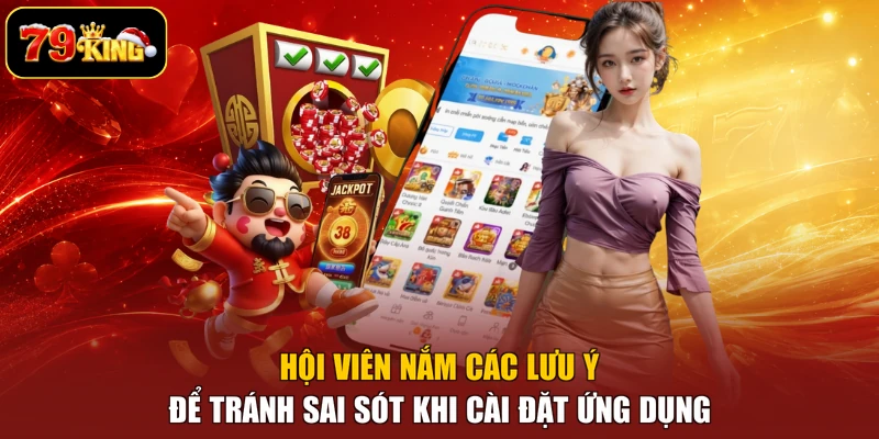 Hội viên nắm các lưu ý để tránh sai sót khi cài đặt ứng dụng