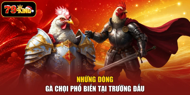 Những dòng gà chọi phổ biến tại trường đấu